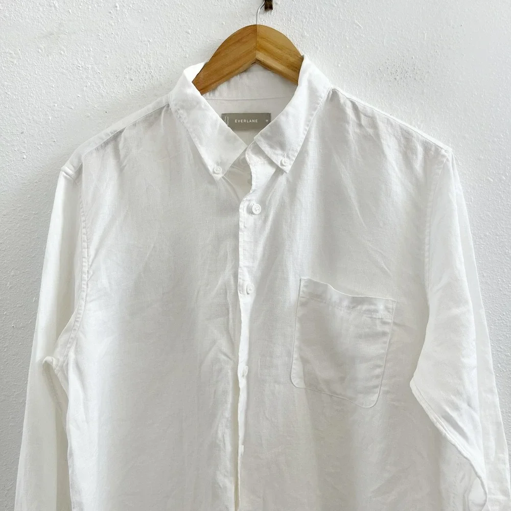 EVERLANE The Classic Shirt 100% Linen Size Medium